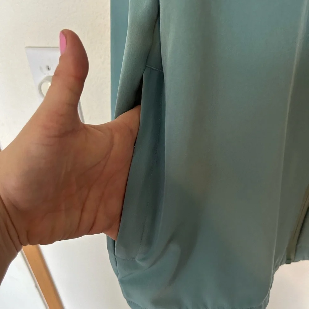 TRAJCTORY  XL Teal Hooded Jacket with Reflective accents